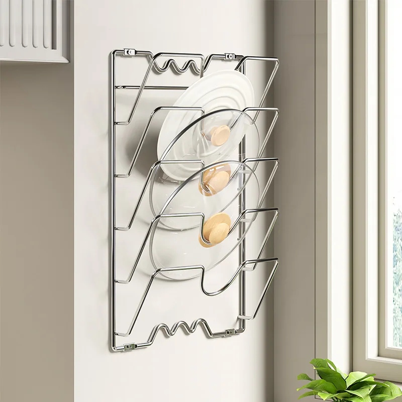 

Adjustable Pot Rack Organizer Kitchen Storage Shelf Multi-layer Household Sink Cabinet Pot Lid Holder Bowl Shelf Storage Rack