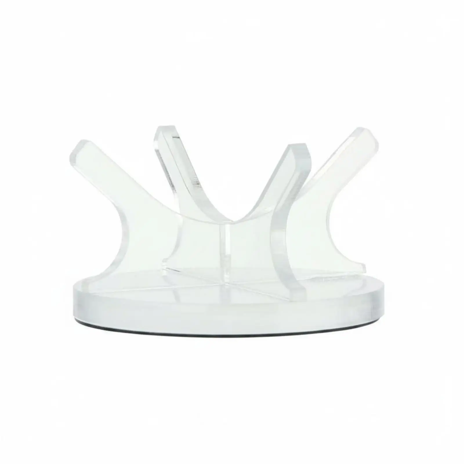 Acrylic Baseball Stand Four-Prong Acrylic Ball Holder Open Design Baseball