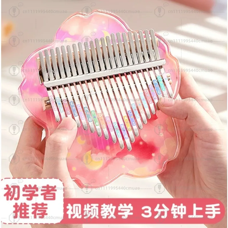 Thumb piano 21 note acrylic kalimba Christmas gift finger piano