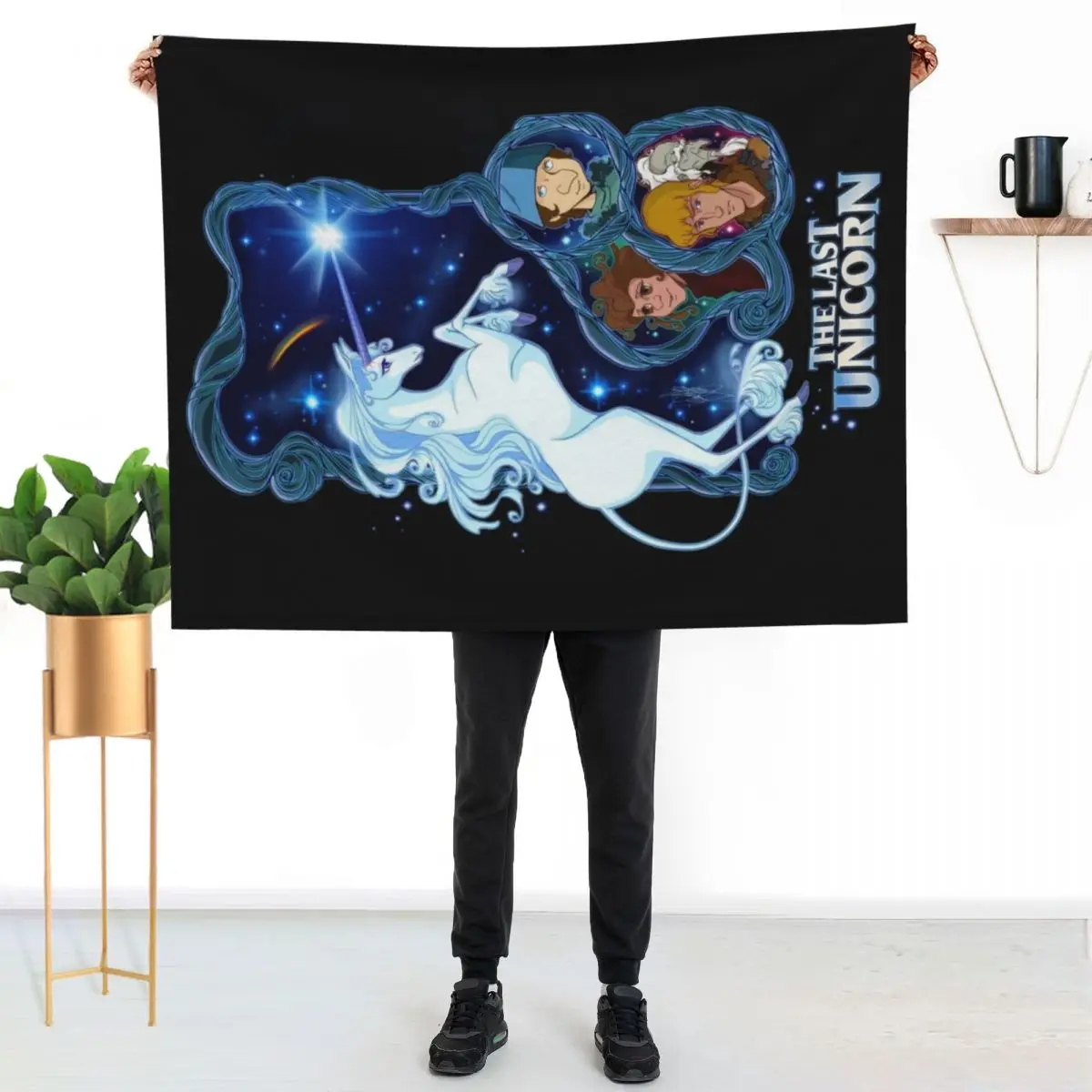 

The last Unicorn Throw Blanket Cozy Warm Blanket for Bed Room Decor