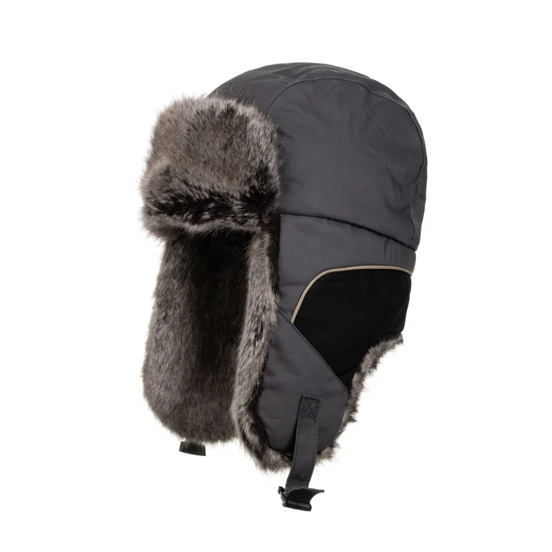 Large Head Circumference Ear Protection Lei Feng Hat Winter Electric Vehicle Fleece-Lined Thickened Warm Hat Skiing