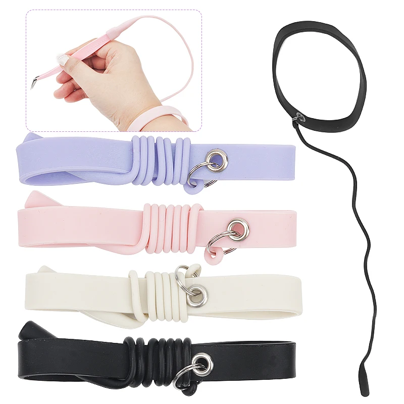 

Silicone Protective Tweezers Bracelet Grafting Eyelash Wrist Strap Tweezer Auxiliary Makeup Tools Lash Extension Supplies