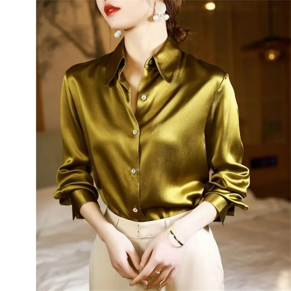 Japanese And Korean Fashion Design Long Sleeve Slim Blue Women Blouses And Tops Elegant Embroidered Stripes Printed Basic Shirt