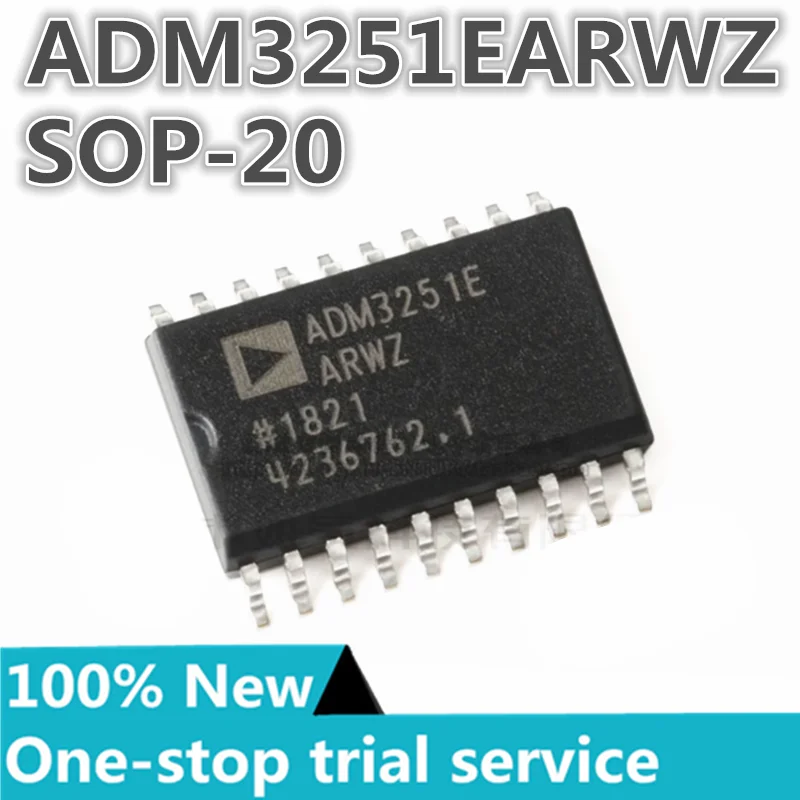 

2-100pcs %New ADM3053BRWZ ADM3251EARWZ ADM3251EARWZ-REEL SOP-20 Isolated CAN transceiver Digital isolator IC