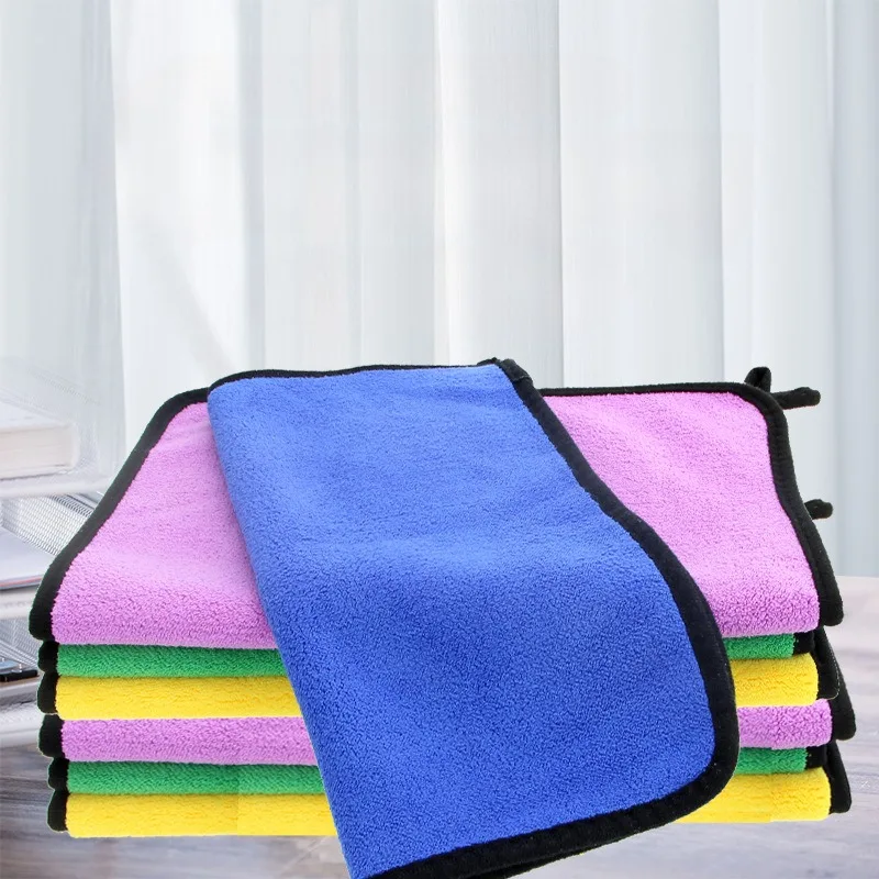 

4PC Microfiber Towel Super Absorbent Car Wash Cleaning Drying Cloth Multiple Size Colors Car Motorcycle