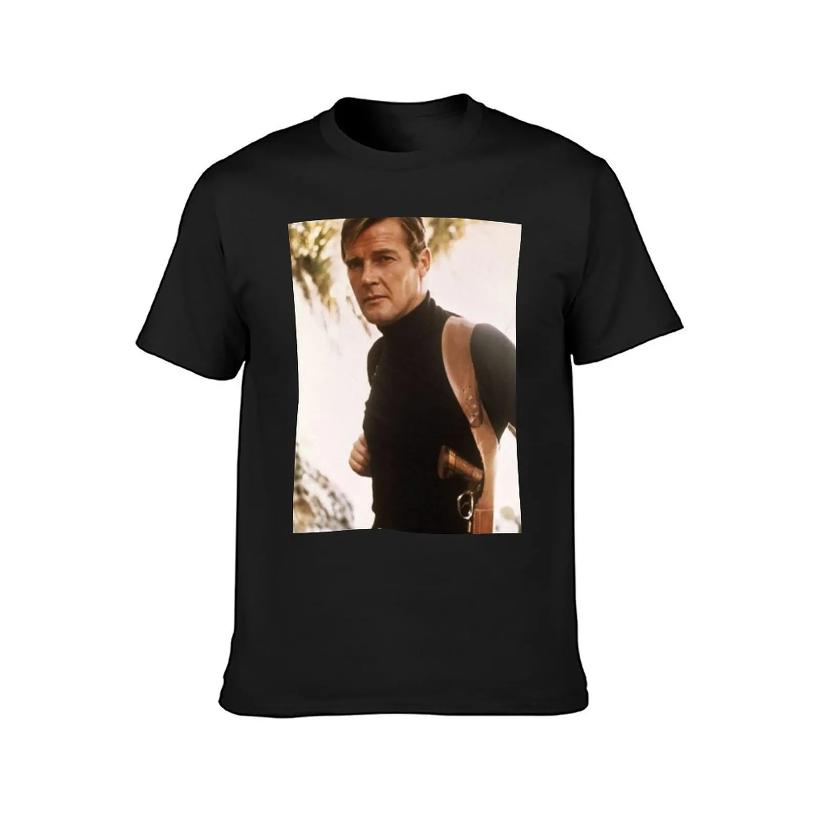 roger moore T-Shirt korean fashion summer top Blouse customs design your own men clothings