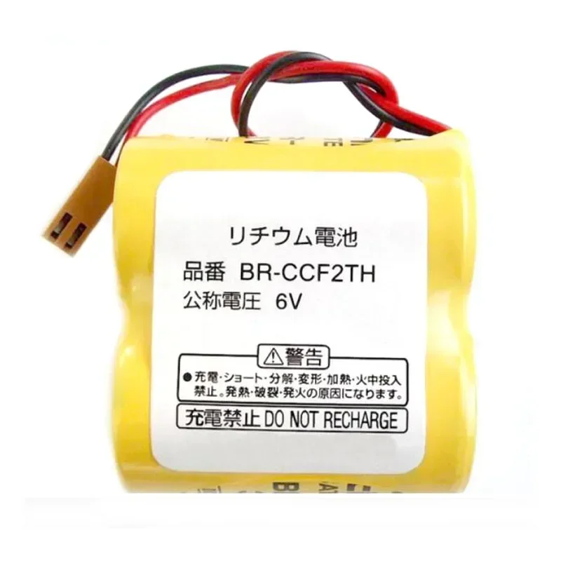 Original BR-CCF2TH A06B-6073-K001 A98L-0001-0902 5000mAh 6V PLC Lithium Battery with Plug for Panasonic Fanuc BR-CCF2TE Battery