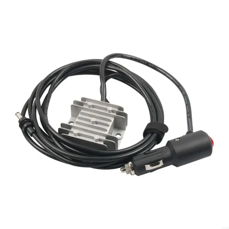 12V 24V to 30V Converter Cable for Mini Satellite Internet Equipment, Vehicle Socket Power Adapter with Aluminum Heat Sink D7YA