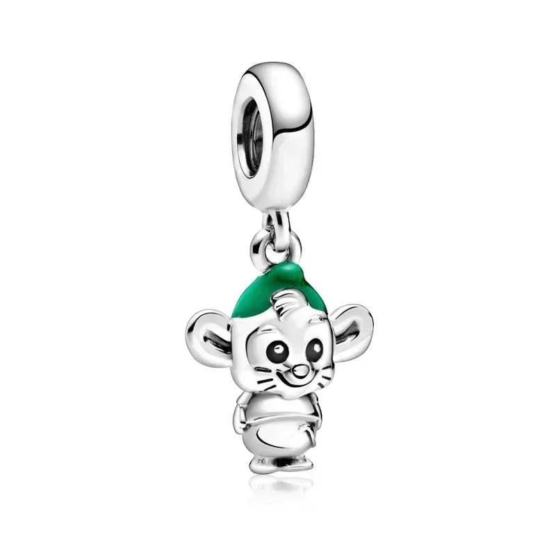 Disney PIXAR Anime Ratatouille Remy Mouse Dangle Charm Pandora Pendant for Jewelry Making Women Bracelet Accessories Bangles DIY