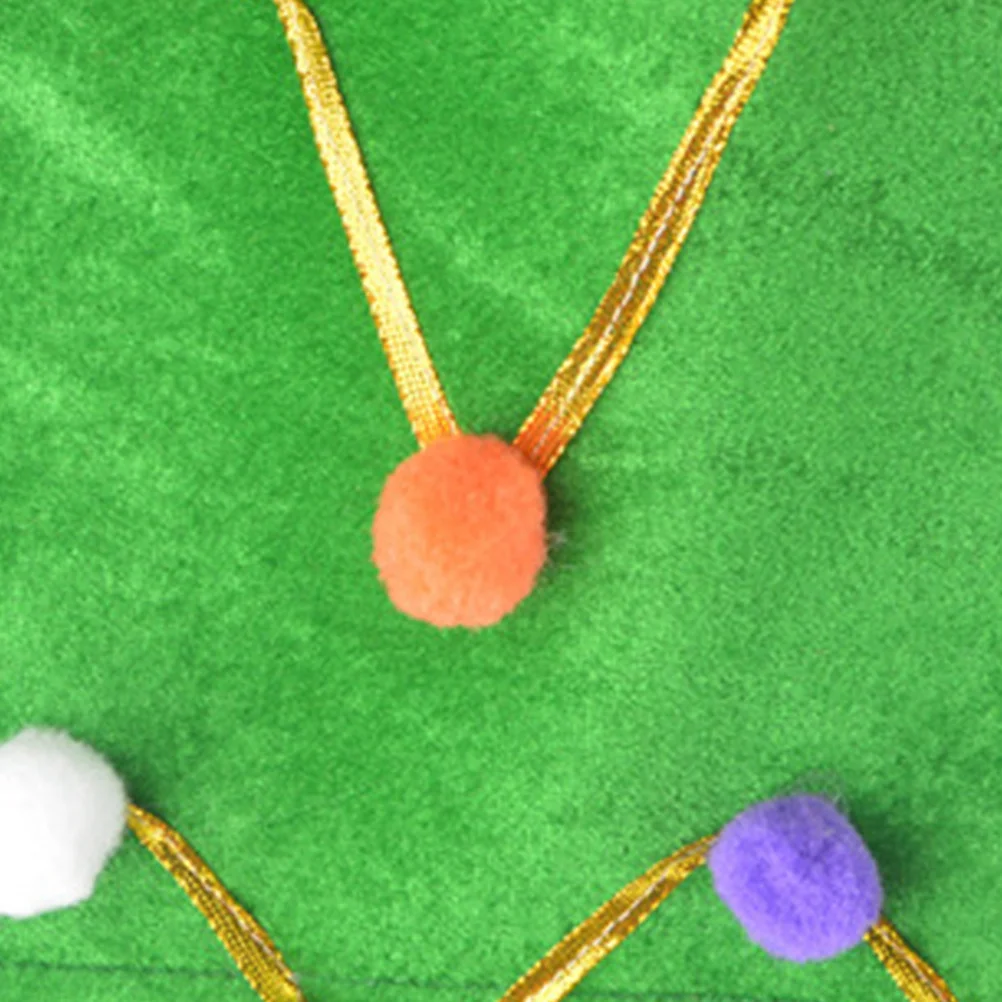 Christmas Tree Costume Dress Hat Party Performance Masquerade Cosplay Boys Girls Show Holiday Ball Color Random