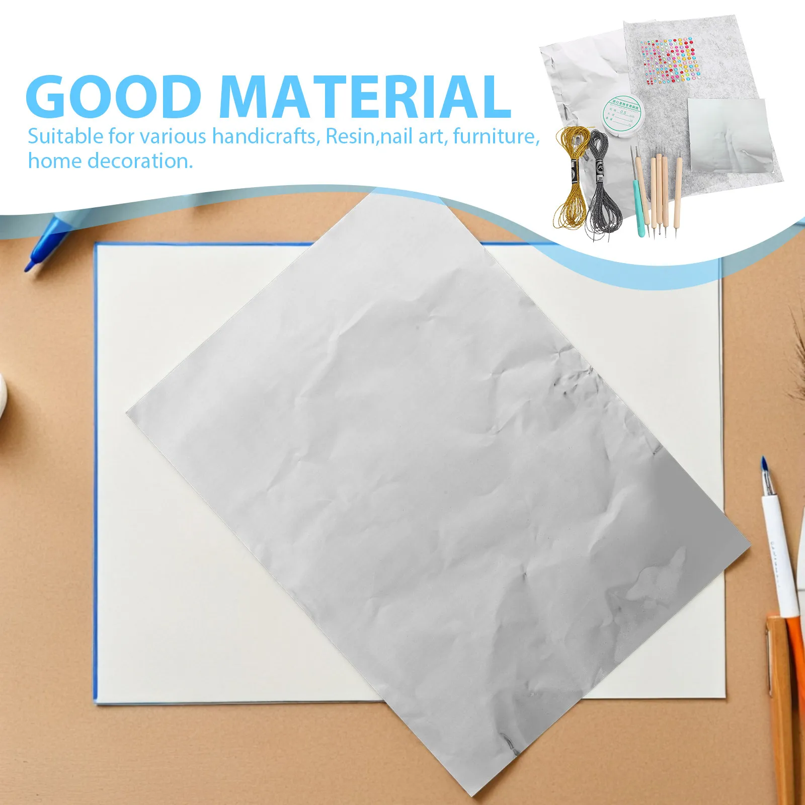 1Set Gold Foil Sheets Durable Metallic Foil for DIY Crafts Resin Art Scrapbooking Holiday and Artistic Christmas
