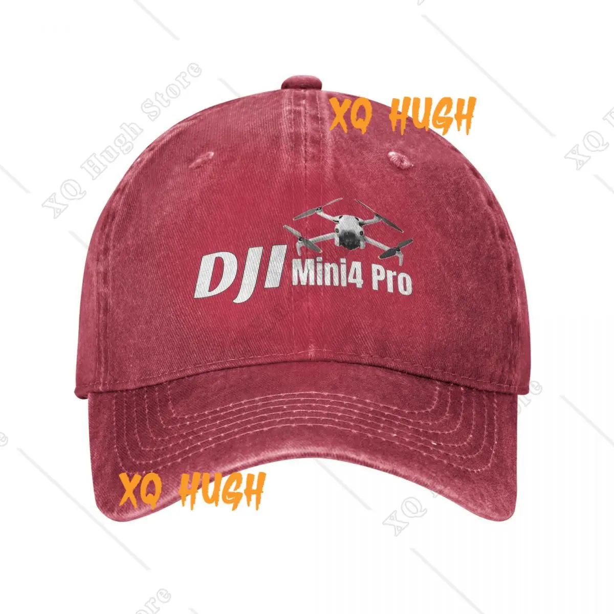 Retro D-DJI Drone Pilot Mini4 Pro Baseball Caps Men Women Distressed Washed Headwear Operator Outdoor Workouts Unstructured Hat