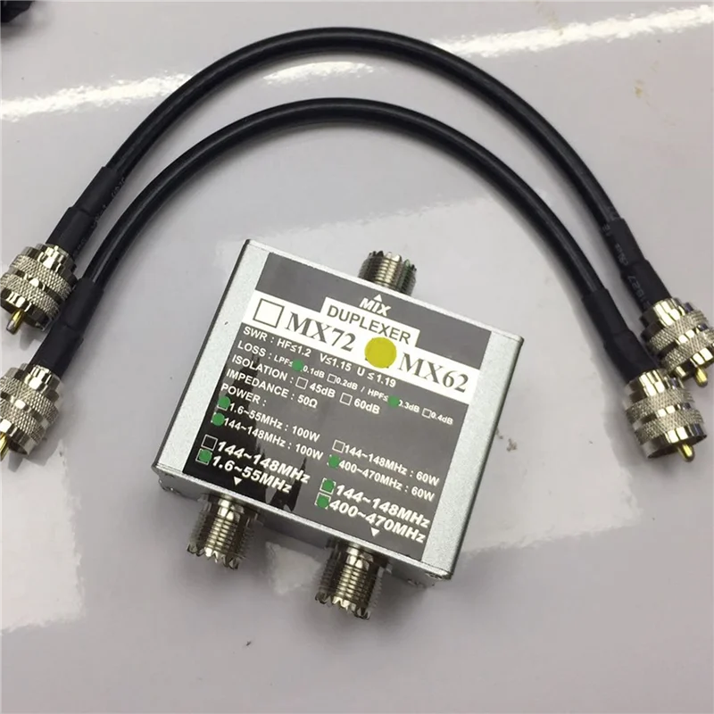 

A37T-2X MX62 HAM Antenna Combiner Different Frequency ( / VHF / UHF) Linear Combiner Transit Station Duplexer