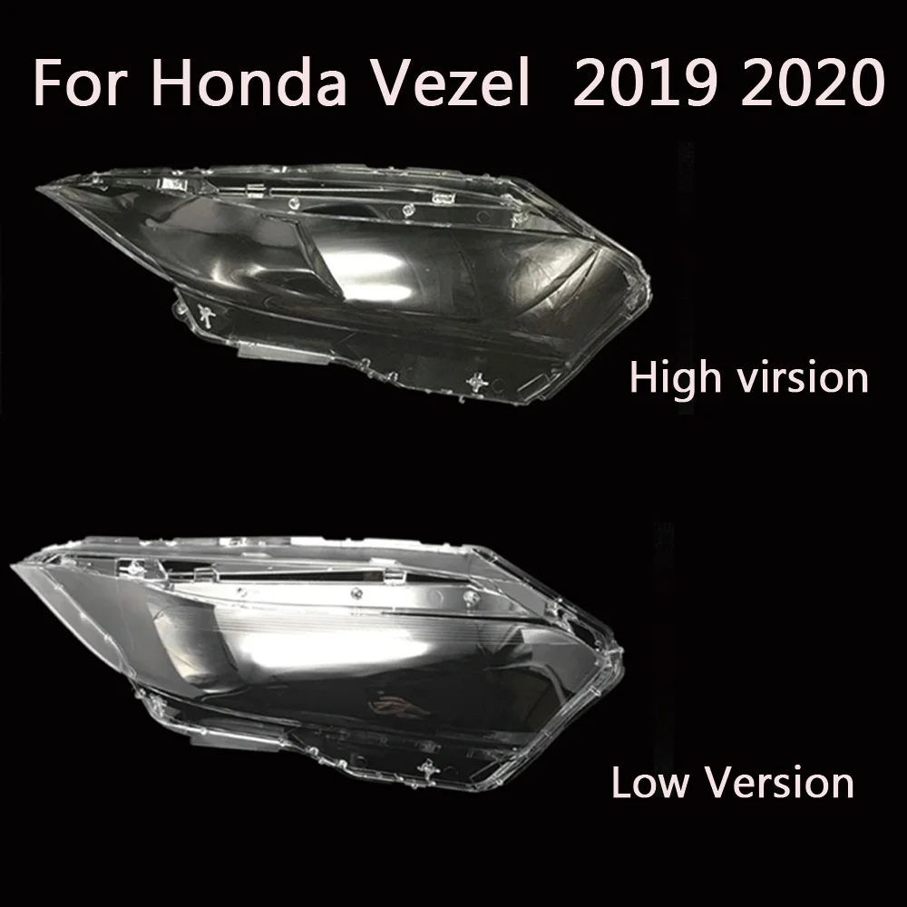 

For Honda Vezel Headlight Cover lens glass 2019 2020 Headlamp Lens Transparent Lampshade Shell Replace The Original Glass