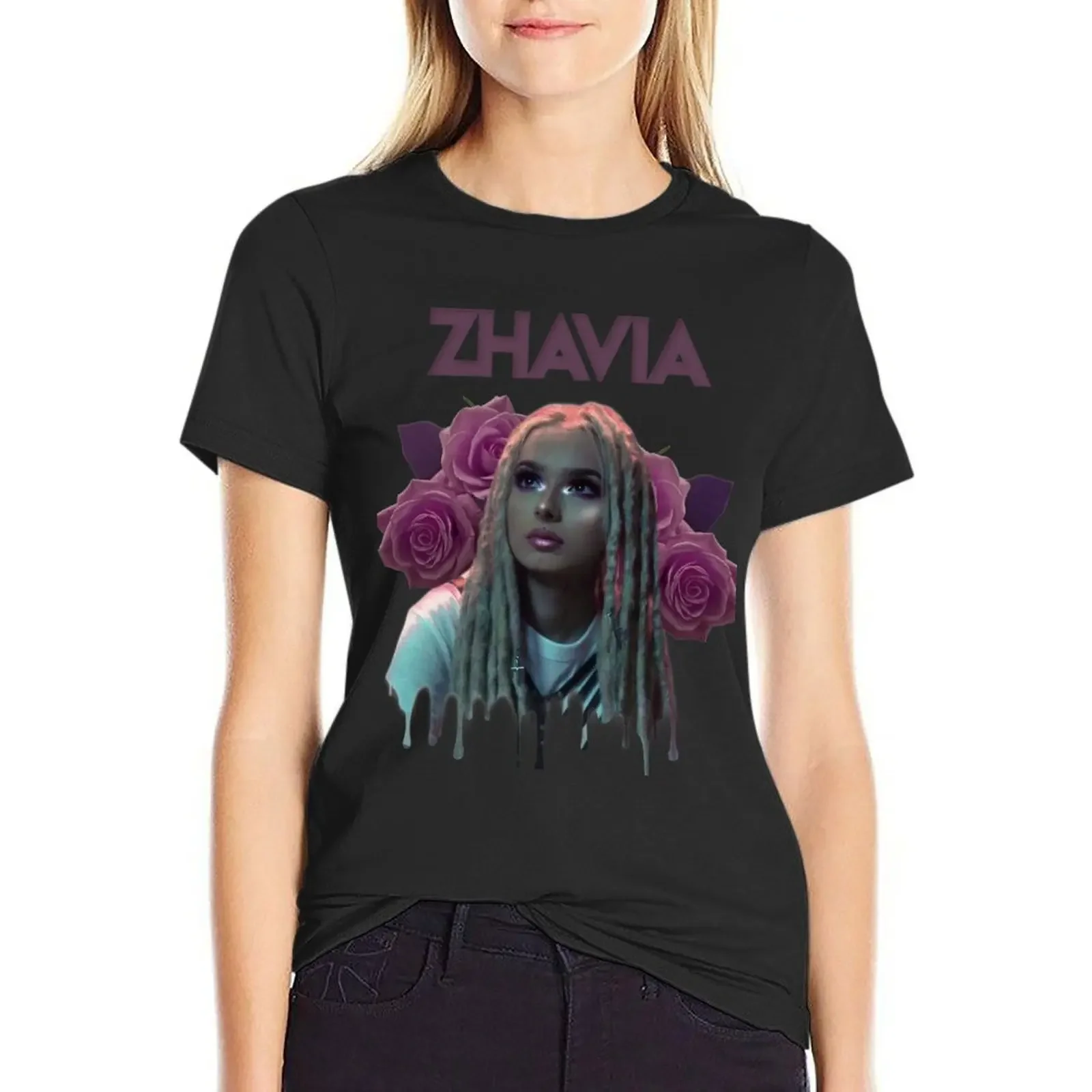 

Футболка Zhavia, кавайная одежда, милая одежда, корейская модная рубашка с животным принтом для девочек, женские футболки