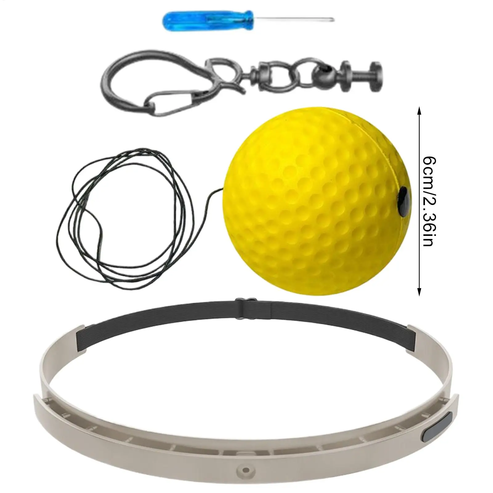 كرة تدريب الملاكمة قابلة للارتداء، كرة تدريب الملاكمة مع عصابة رأس لغرفة المعيشة وغرفة النوم وصالة الألعاب الرياضية للرجال