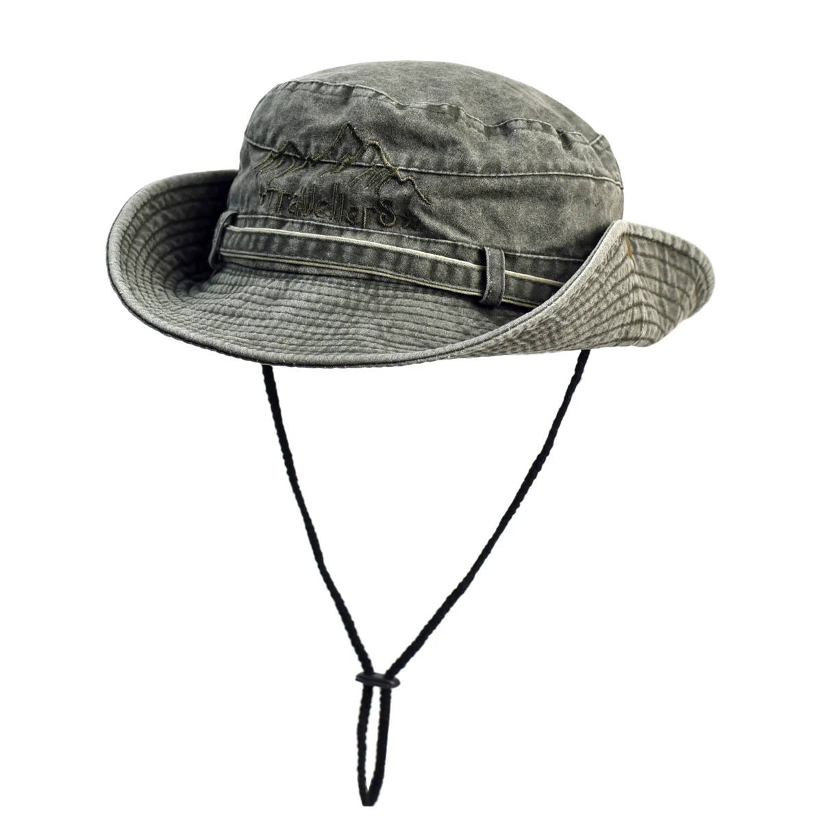 Summer Spring Washed Cotton Bucket Hat Fishing Hiking Sun Hat Men Women Boonie Hat Wide Brim Outdoor Safari Cap Bucket Hat