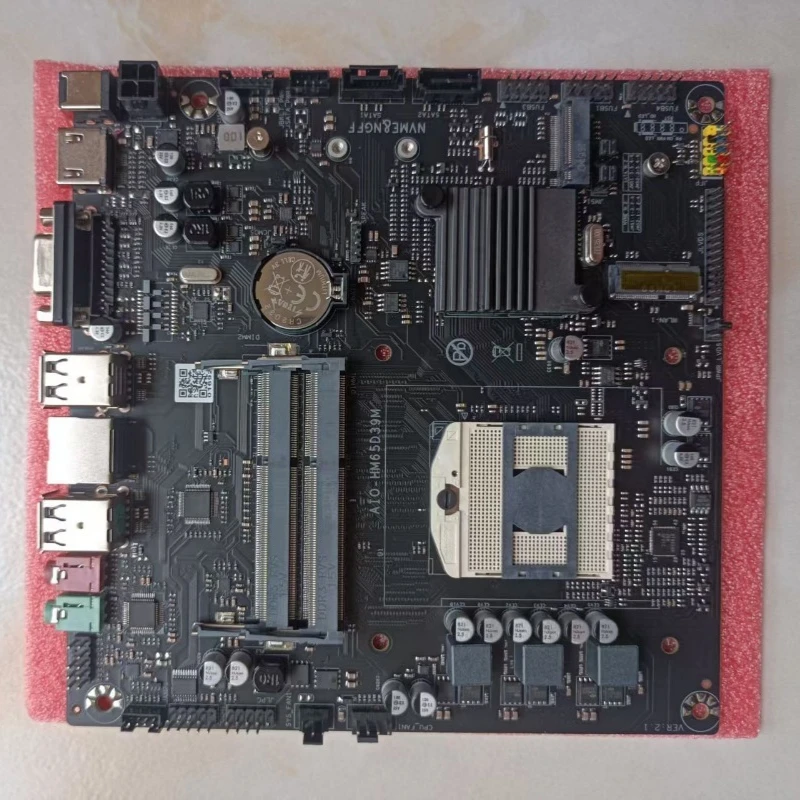 HM65 All-in-One Computer Main Board DDR3 Memory with COM Interface ITX Industrial Control Main Board DC12V-19V Power Supply