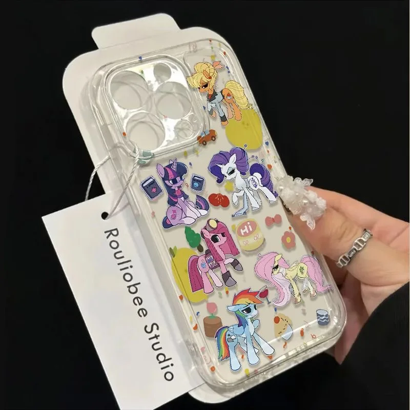 Cartoon kleine Einhörner niedlichen Pony Telefon Fall für vivo y28 v30e y75 y03 y36 y100 y17s y76 y22s y16 y50 y21 y20 v29 v23e v21e 5g