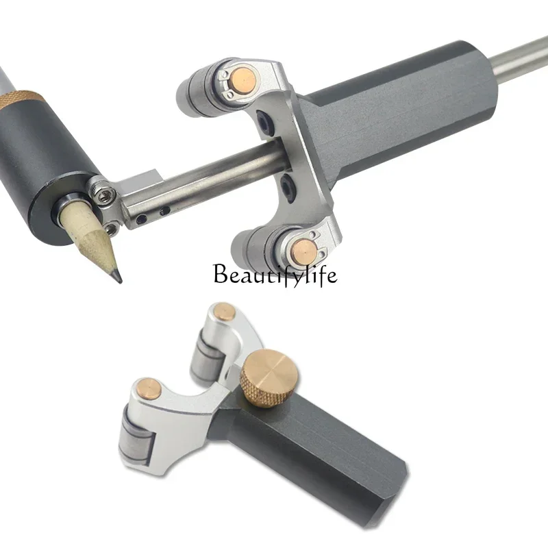 Woodworking Linear Dual-Use Scriber Two-in-One Arc Parallel Wire Multi-Functional Marking Tool