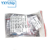 150PCS/Set 2W Metal Film Resistance Set Assortment kit,30 Values*5pcs 0.1R~750R 1% High Precision Set of resistors 10 ohm 15 ohm