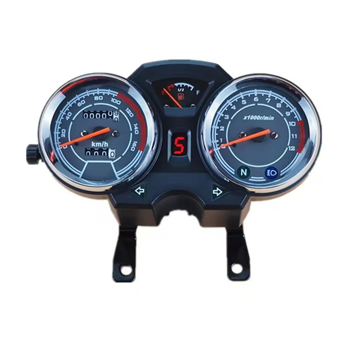 Motorcycle Speedometer Cafe Racer Tachometer Fuel Gauge LED Instrument for GN125 GN150 GN 125 150 125cc 150cc 12V