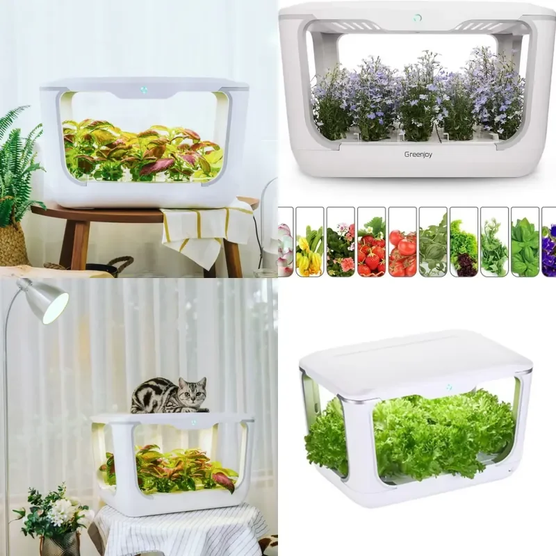 for   2022 Trend Creative Smart Flower Pot Hydroponic Planting LED Indoor Garden Kit Material Home Decoration