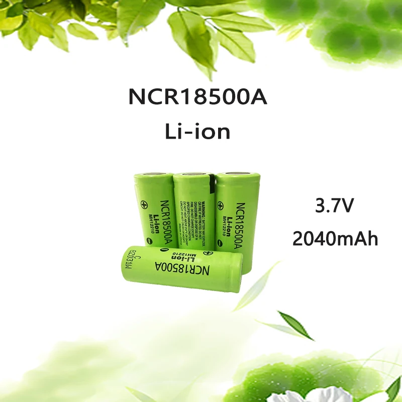 

New High-Quality 3.7 V NCR 18500A 2040mAh for Toy Flashlight Batteries, Etc