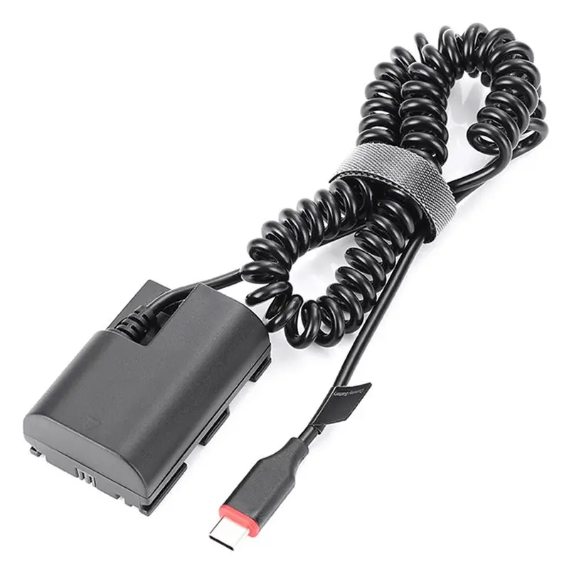 [B24B!】 For Canon EOS R5 R6 5DS R 7D 6D 5D3 5D4 90D 80D 70D 60Da Compatible LP-E6 LP-E6NH USB Type-C Dummy Battery Power Adapter