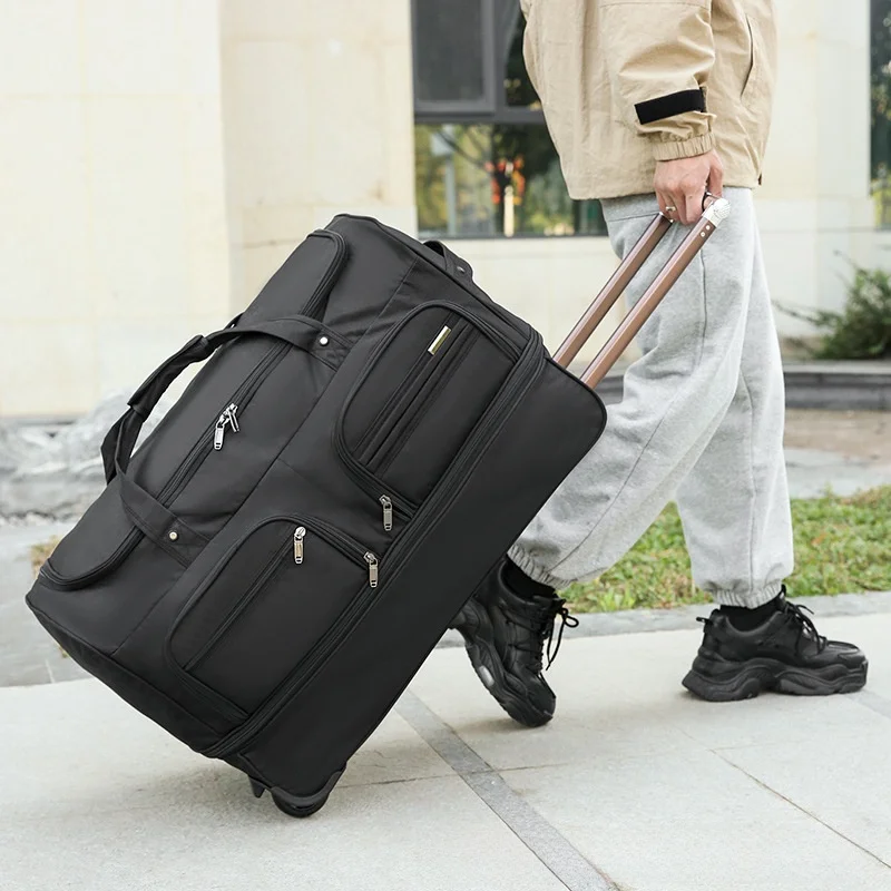 large-capacity-expandable-wheel-bag-luggage-carry-on-suitcase-handheld-travel-bag-for-men-and-women-checked-baggage