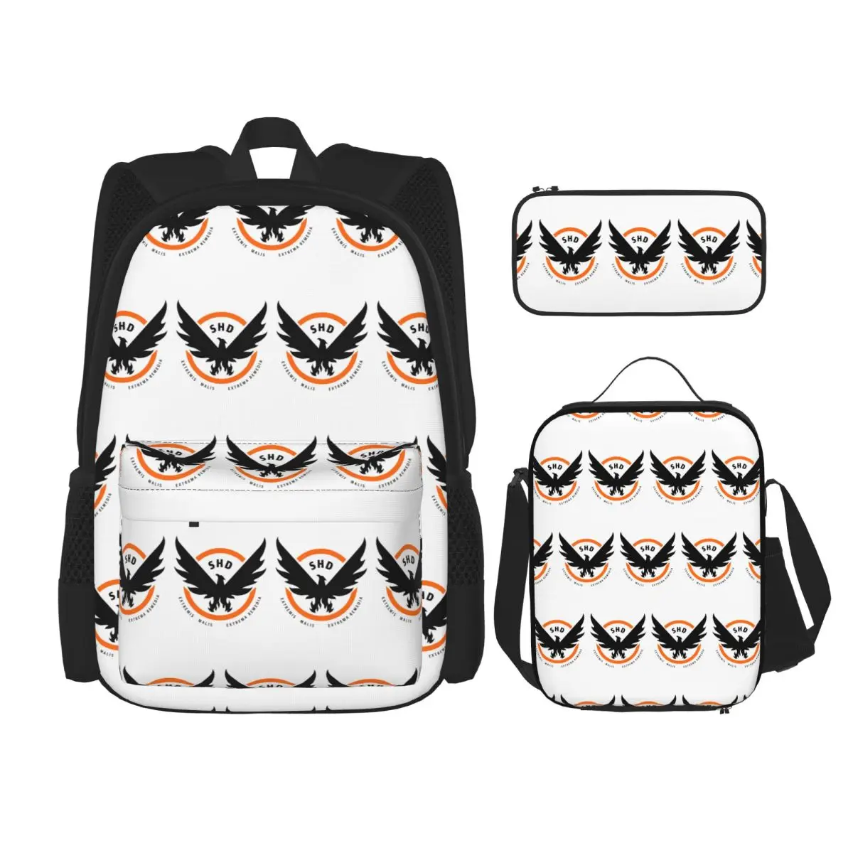 The Division  Shd Strategic Homeland Division BackpacksChildren School Bags Kids Rucksack Lunch Bag Pen Bag Three-Piece Set