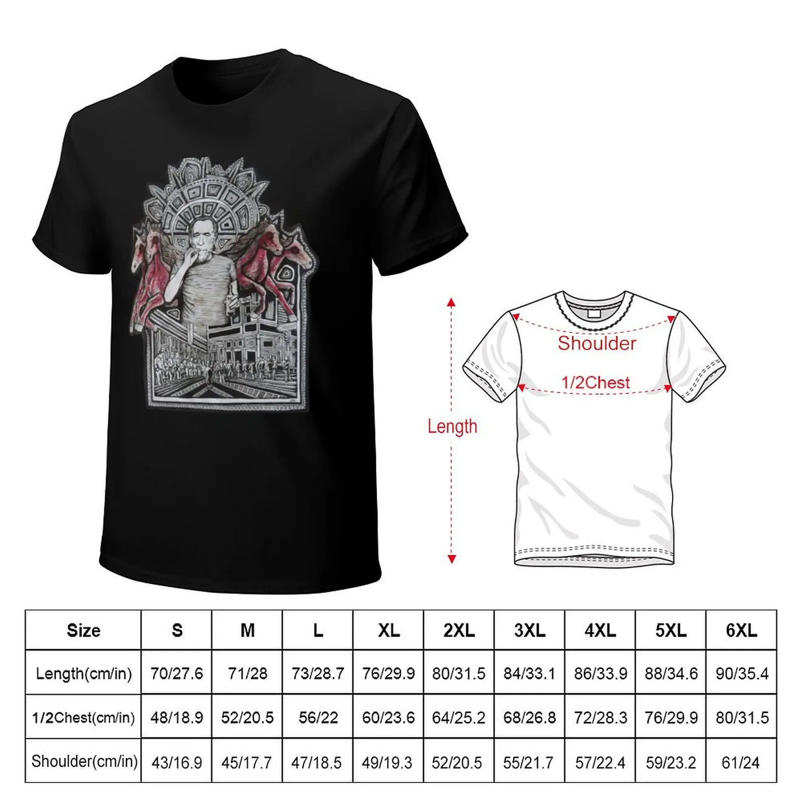 Bukowski (no.3) T-Shirt t shirt man casual T-Shirt
