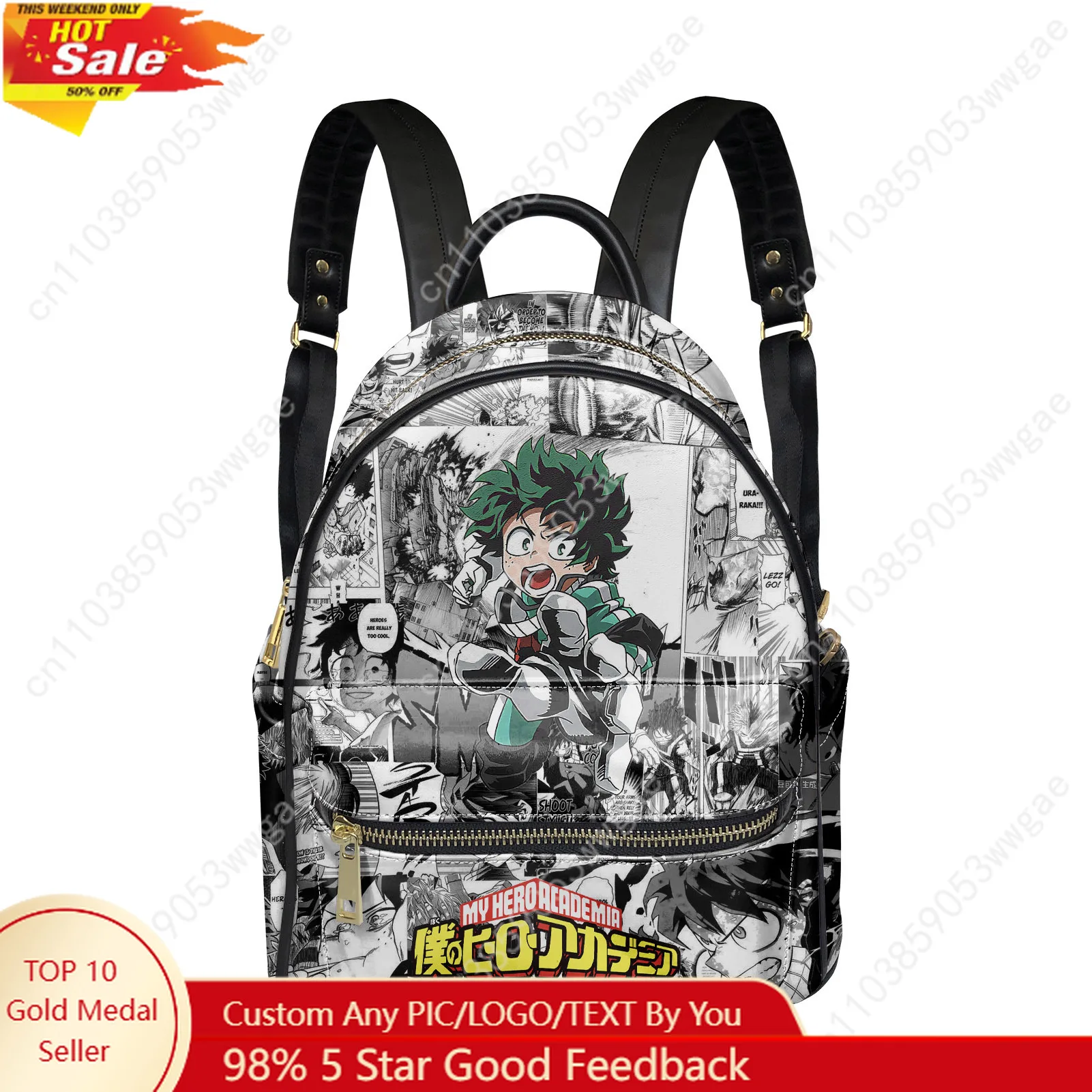 

My Hero Academia Anime Backpack Women Man Knapsack Tailor-made Double Shoulder Bag Business Travel Bookbag Rucksack Gift Daypack