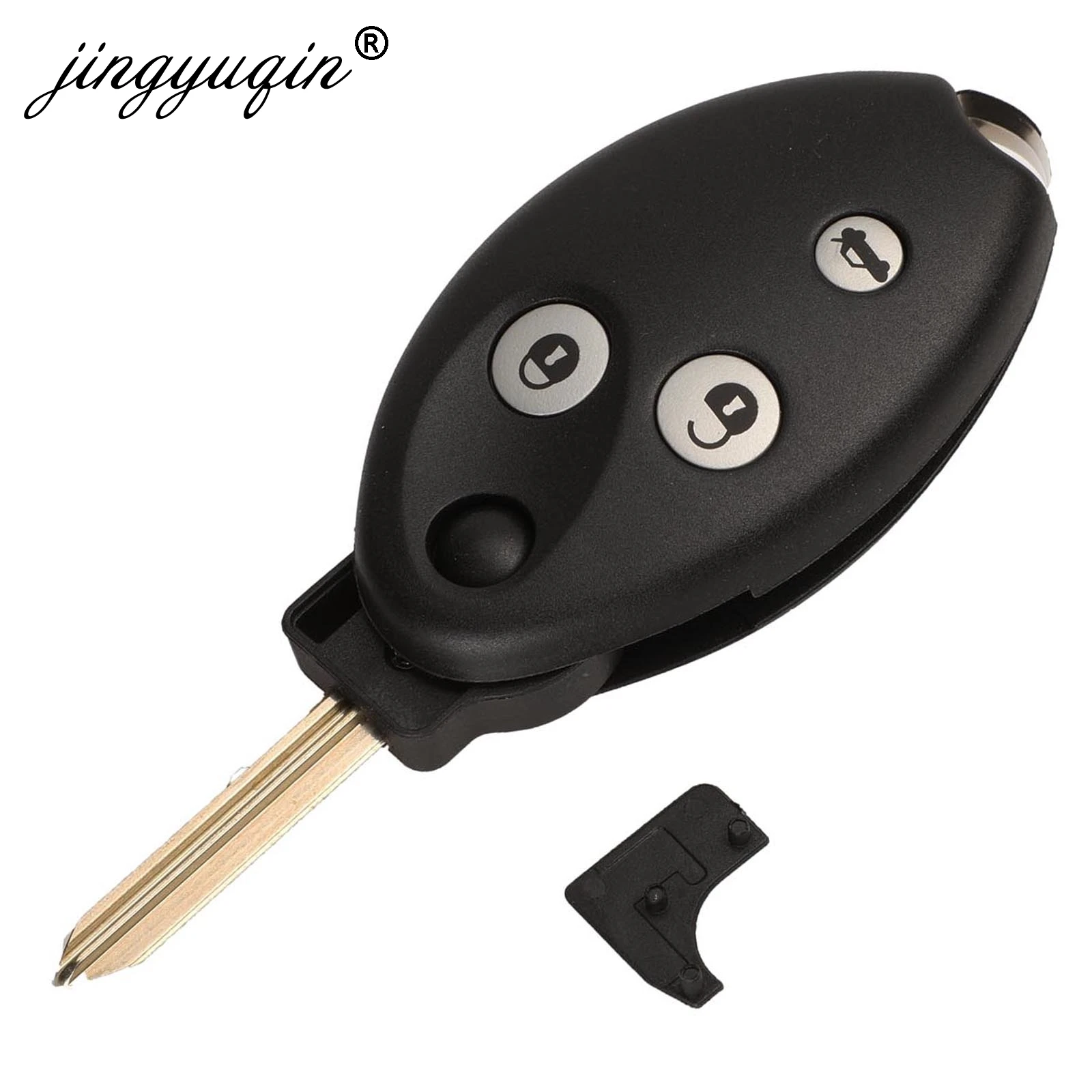 jingyuqin 3 Buttons Remote Flip Key Fob Shell Replacement For Citroen Xsara C4 C5 Auto Key Case Cover