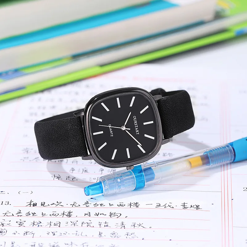 Reloj de estudiante informal minimalista popular unisex