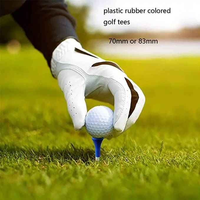 50 pieces of golf two-color golf pins, golf tees, golf course accessories (mixed colors)