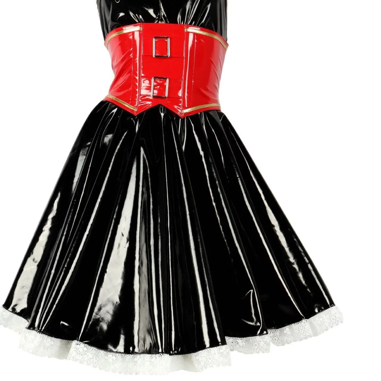 Uniforme de Cosplay de niña de conejo, traje de mucama de Lolita, conjunto de vestido de Año Nuevo de PU, trajes de fiesta para Halloween, Rave, Sexy