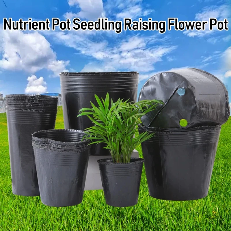 Einweg-Kunststoff-Setzlingsbecher, verdickte Anzuchttöpfe, Blumen-Umtopftöpfe, Gemüse-Pflanzbecher, Garten-Pflanzsäcke