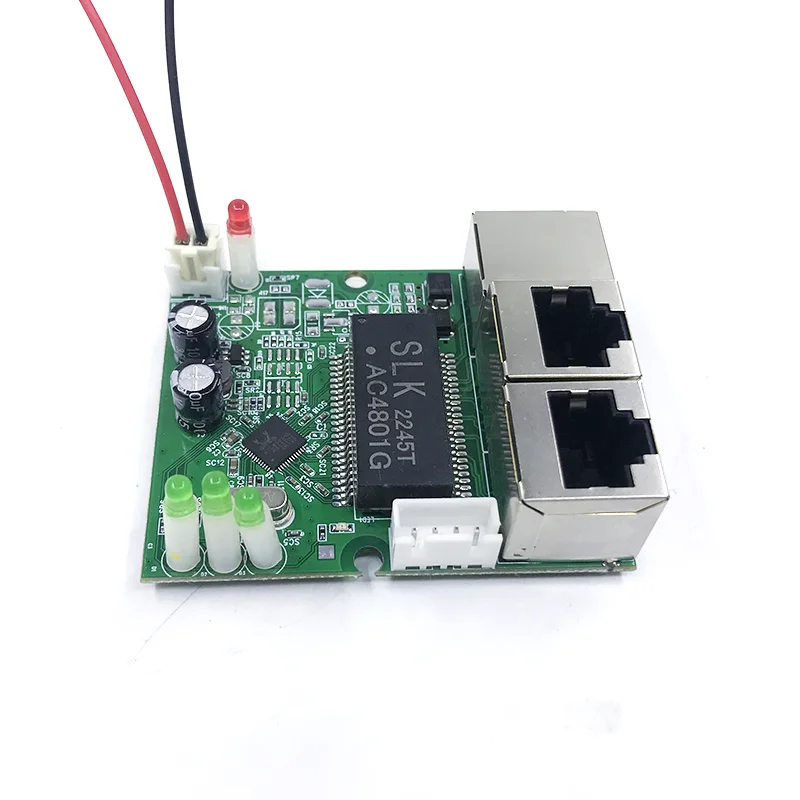 미니 PCBA 4 포트 네트워크 미니 이더넷 스위치 모듈, 번개 보호, 정전기 방지 4KV, 10 Mbps, 100Mbps, 5V, 12V, 15V, 18V