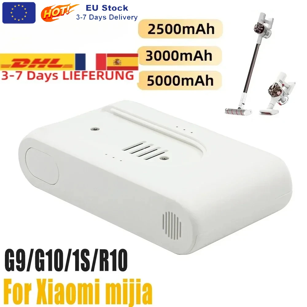Batterie Lithium-Ion Rechargeable de 25.2V et 5000mAh pour Aspirateur Sans Fil, Accessoire Original pour Xiaomi ata jia Dreame G9 G10 T10 R10