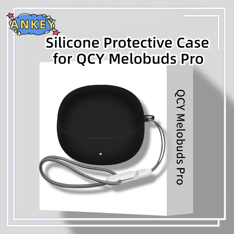 Case for QCY Melobuds Pro Protective Nylon Lanyard Soft Cover HT08A Shells Anti Dust Sleeve Hand Rope Strap Accessories