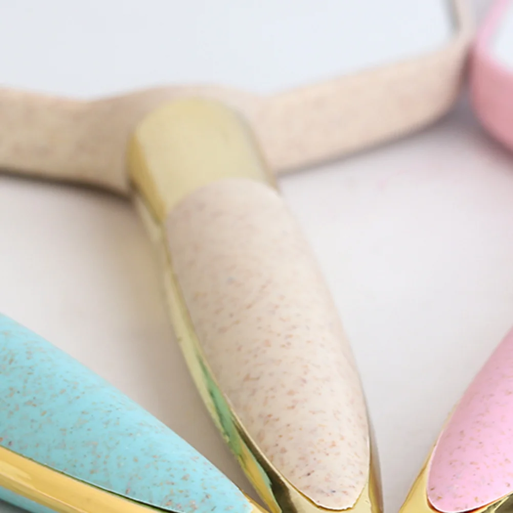 Tragbarer Hand-Make-up-Spiegel, blau, kompaktes Design für Damen und Mädchen, hochauflösende, klare Oberfläche, Wandbehang