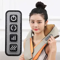 Shoulder Massager Shiatsu Neck  Hot Compress Cervical Massagers Cars Home Kneading Massaging Shawl Electric Necks Waist Shawls