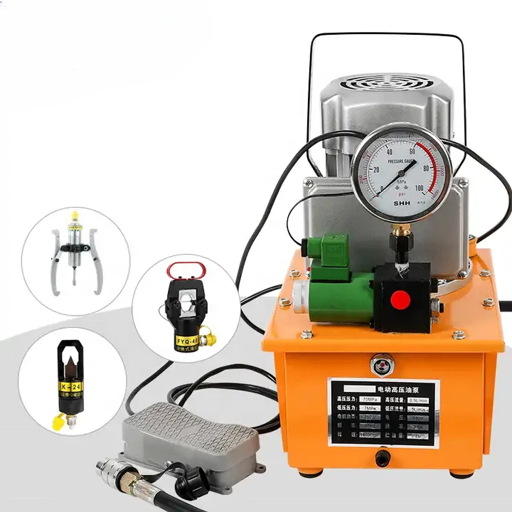 

Hot selling 700bar portable oil electric hydraulic pump