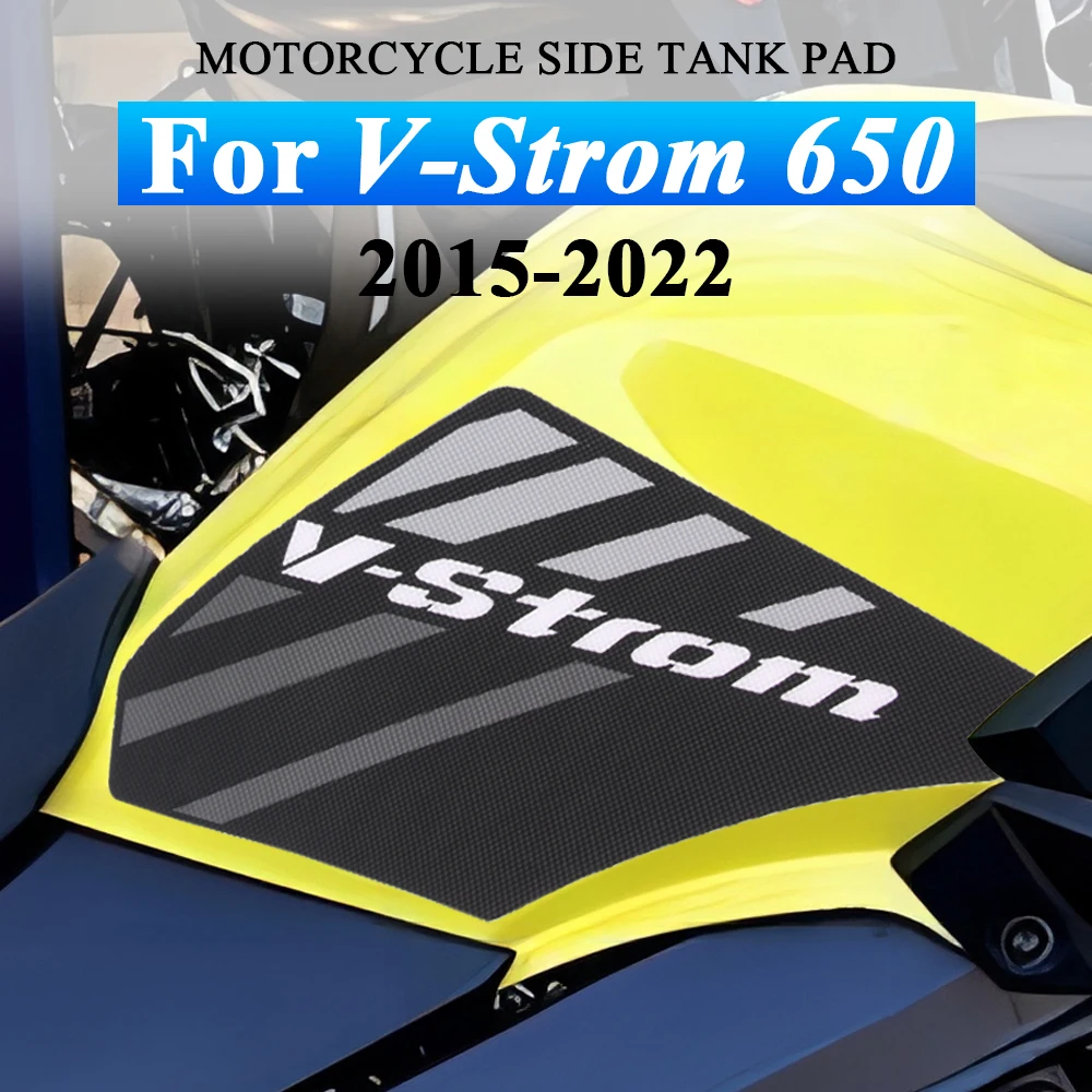 

Left Right Motorcycle Side Tank Pad Protection Non-slip Knee Grip Mat Sticker Accessories For Suzuki V-Strom 650 DL650 2015-2022