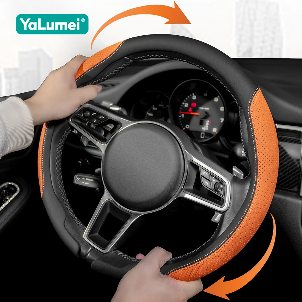 For BMW F10 F11 F20 F21 F25 F26 F30 F34 F48 E36 E46 E60 E61 E81 E87 E90 E91 E92 G20 G21 G30 Car Steering Wheel Cover Accessories