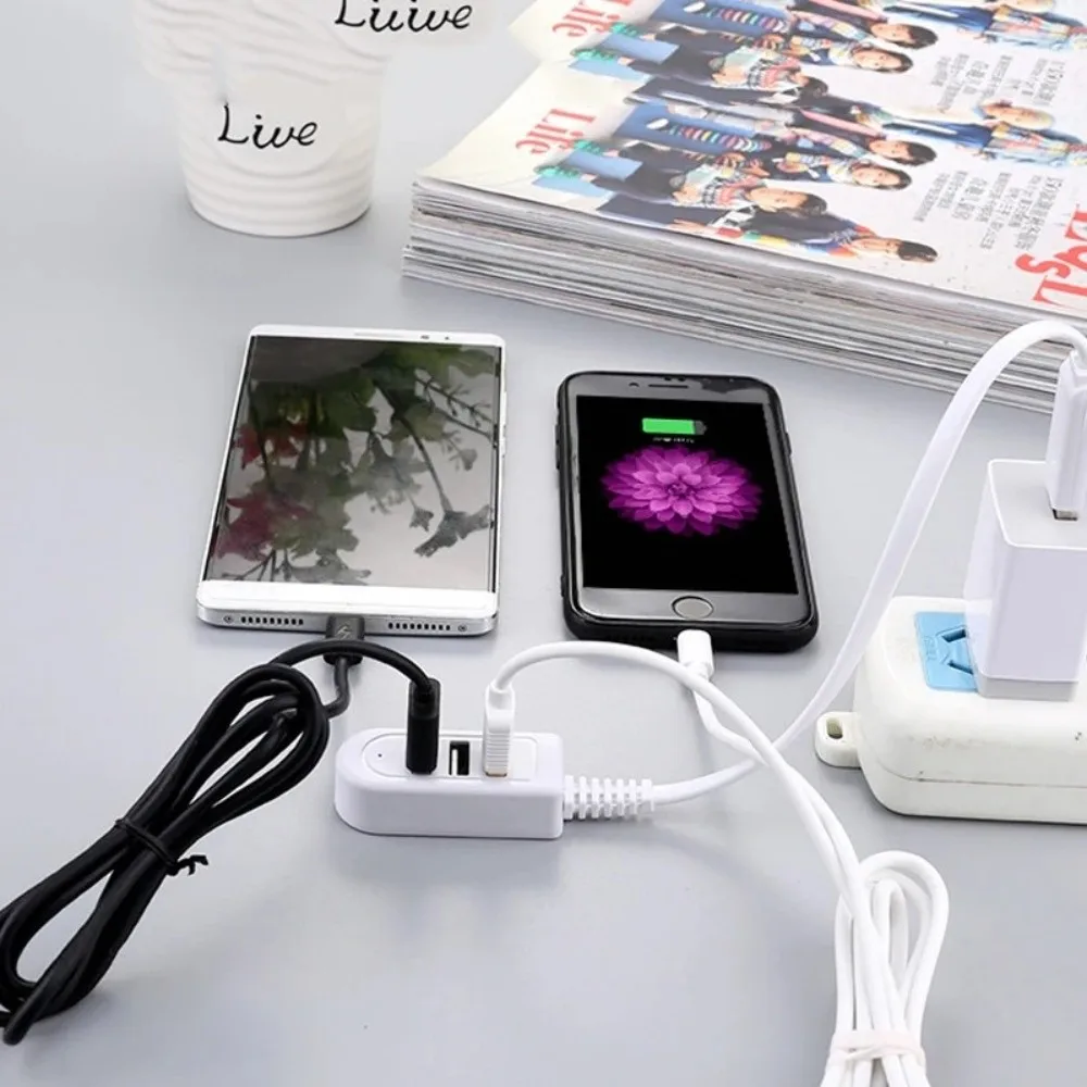 Portable Multi-function USB Hub 30/120cm Upgrade 2.0 USB Splitter 3 In 1 USB Extender Cable