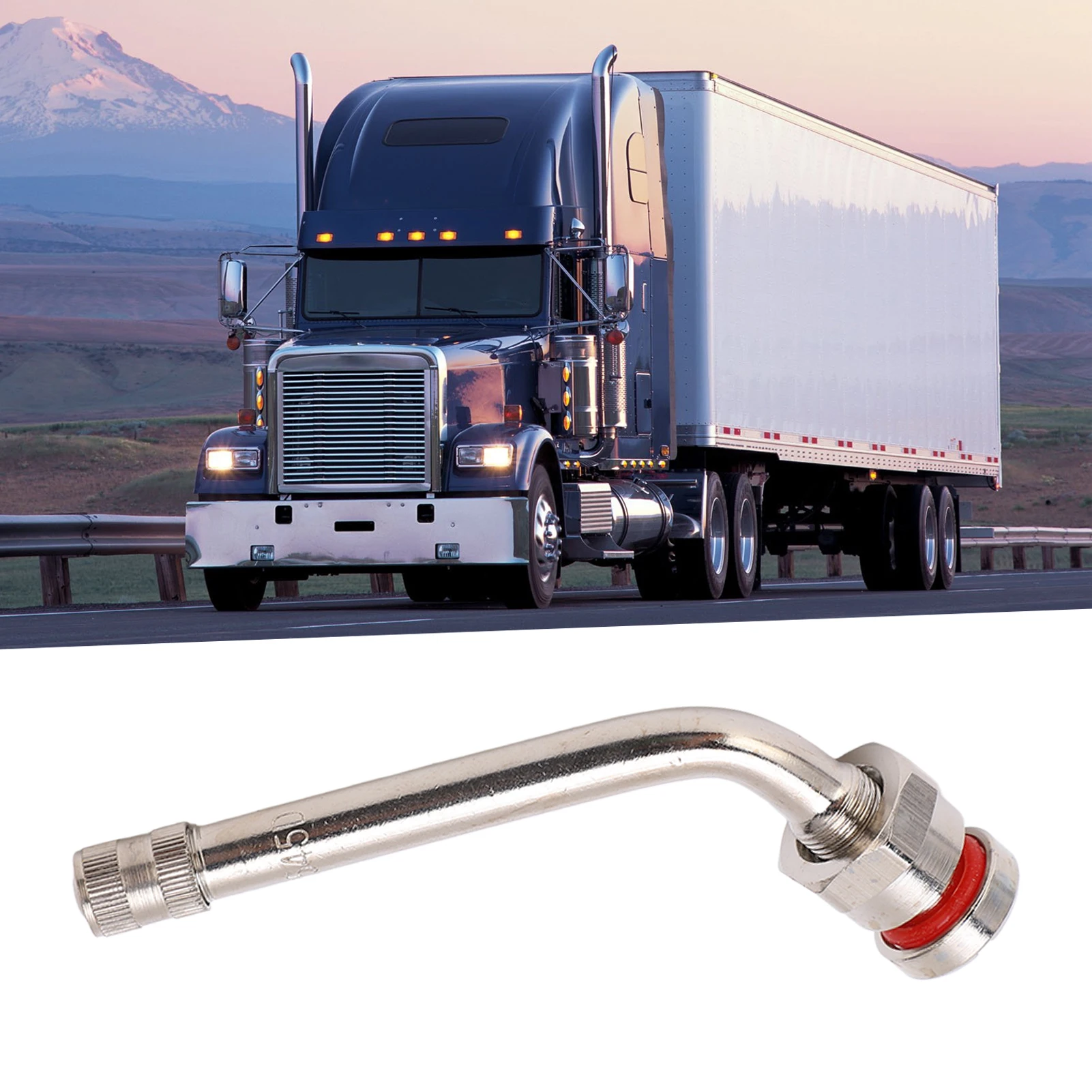 

10 Pcs Aluminum Truck Tire Valve Stems TR545D 60 Degree Valve Stem For Alcoa 22.5in 24.5in Wheels Truck Accessories