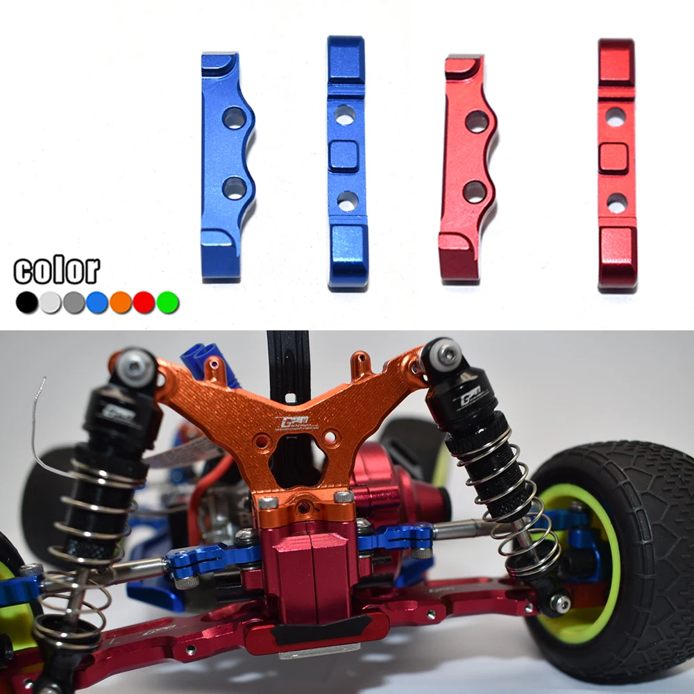 GPM Metal aluminium tył ze stopu ramię zawieszenia zamontować blok stały LOS214009 dla LOSI 1/18 mini-t 2.0 2WD Stadium Truck RTR