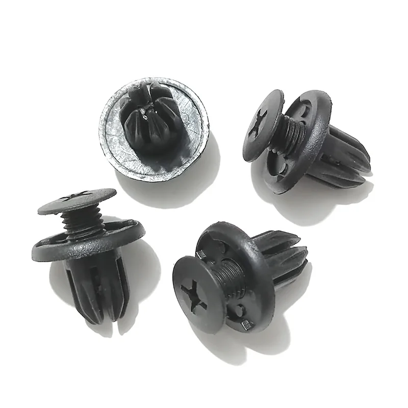 10mm Fenders Bumper Screw Push Type Plastic Rivets Fastener Clips For Toyota Chery Ford Universal Car Plastic Rivets Fastener